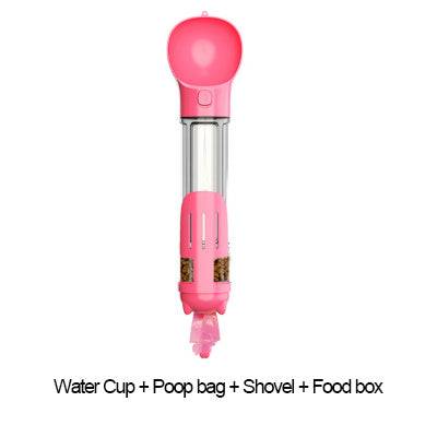 Multifunction Dog Water Bottle Food Feeder