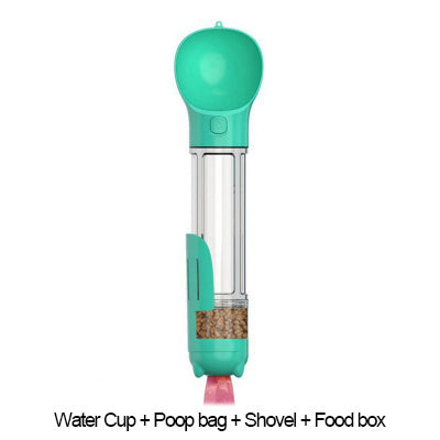 Multifunction Dog Water Bottle Food Feeder