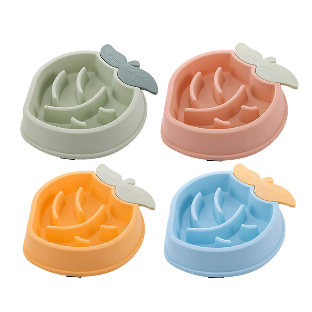 Pet Dogs Supplies Non-slip Slow Down Food Bowl